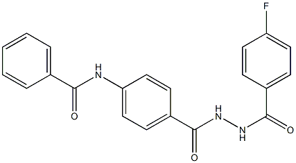 N-(4-{[2-(4-fluorobenzoyl)hydrazino]carbonyl}phenyl)benzamide Struktur