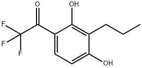 2,4-dihydroxy-3-propyl-1',1',1'-trifluoroacetophenone Struktur