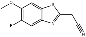 2-Benzothiazoleacetonitrile,5-fluoro-6-methoxy-(9CI) Struktur