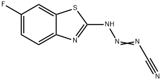 1-Triazene-1-carbonitrile,3-(6-fluoro-2-benzothiazolyl)-(9CI) Struktur