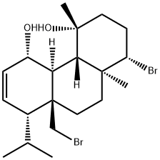 (1S)-1β-Bromo-4,10aβ-dimethyl-8β-isopropyl-8aα-(bromomethyl)-1,2,3,4,4aα,4bβ,5,8,8a,9,10,10a-dodecahydrophenanthrene-4β,5β-diol Struktur