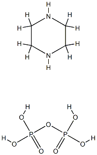 DIPHOSPHORIC ACID COMPD. WITH-PIPERAZINE (1:1) Structure