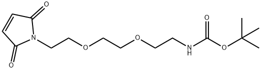 O-[2-(Boc-aMino)ethyl]-O′-(2-MaleiMidoethyl)ethylene glycol Structure