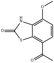 2(3H)-Benzothiazolone,7-acetyl-4-methoxy-(9CI) Struktur