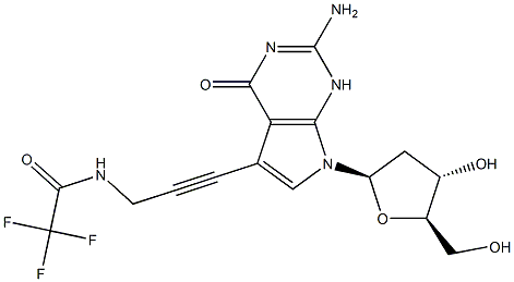 7-TFA-ap-7-Deaza-dG Structure