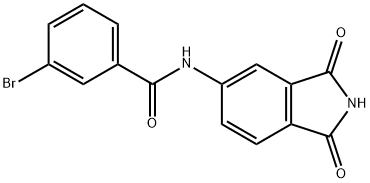 3-bromo-N-(1,3-dioxo-2,3-dihydro-1H-isoindol-5-yl)benzamide Struktur