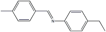 Benzenamine, 4-ethyl-N-[(4-methylphenyl)methylene]-, [N(E)]- (9CI) Struktur