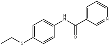 3-Pyridinecarboxamide,N-[4-(ethylthio)phenyl]-(9CI) Struktur