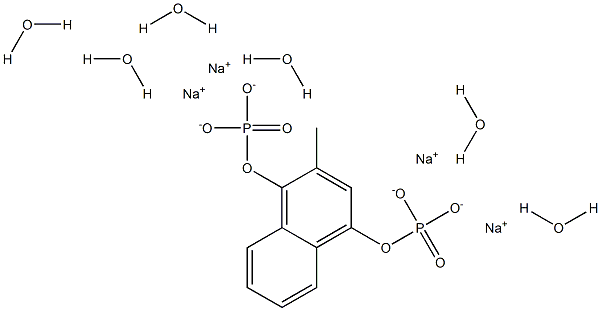 MENADIOLSODIUMPHOSPHATEHEXAHYDRATE Struktur