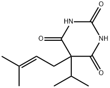 5-(2-Isopentenyl)-5-isopropylbarbituric acid Struktur