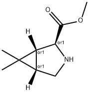 3-Azabicyclo[3.1.0]hexane-2-carboxylicacid,6,6-dimethyl-,methylester,(1R,2S,5S)-rel-(9CI) Struktur