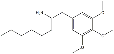 α-Hexyl-3,4,5-trimethoxybenzeneethanamine Struktur