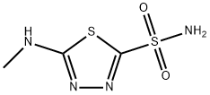 1,3,4-Thiadiazole-2-sulfonamide,5-(methylamino)-(6CI,9CI) Struktur