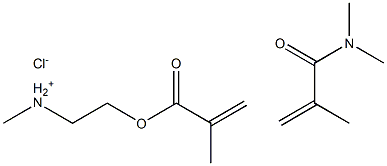 Poly(acrylamide 2-methacryloxyethyltrimethyl ammonium chloride) Struktur