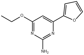 2-Pyrimidinamine,4-ethoxy-6-(2-furanyl)-(9CI) Struktur