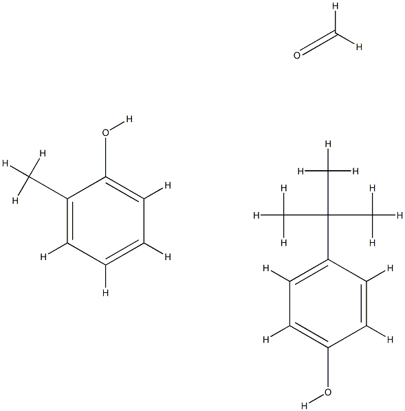 Formaldehyde, polymer with 4-(1,1-dimethylethyl)phenol and methylphenol Struktur