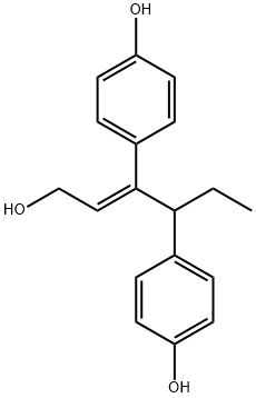 1-hydroxypseudodiethylstilbestrol Struktur