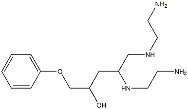 1,2-Ethanediamine, N,N-bis(2-aminoethyl)-, 2-hydroxy-3-phenoxypropyl derivs. Struktur