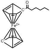 (1-oxohexyl)ferrocene Struktur