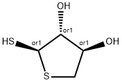 3,4-Thiophenediol, tetrahydro-2-mercapto-, (2R,3R,4R)-rel- (9CI) Struktur