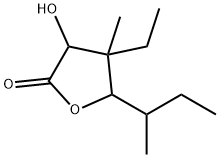 2(3H)-Furanone,4-ethyldihydro-3-hydroxy-4-methyl-5-(1-methylpropyl)-(9CI) Struktur