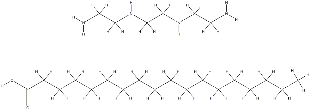 Octadecanoic acid, reaction products with triethylenetetramine Struktur