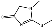 4H-Imidazol-4-one,1,5-dihydro-1-methyl-2-(methylthio)-(9CI) Struktur