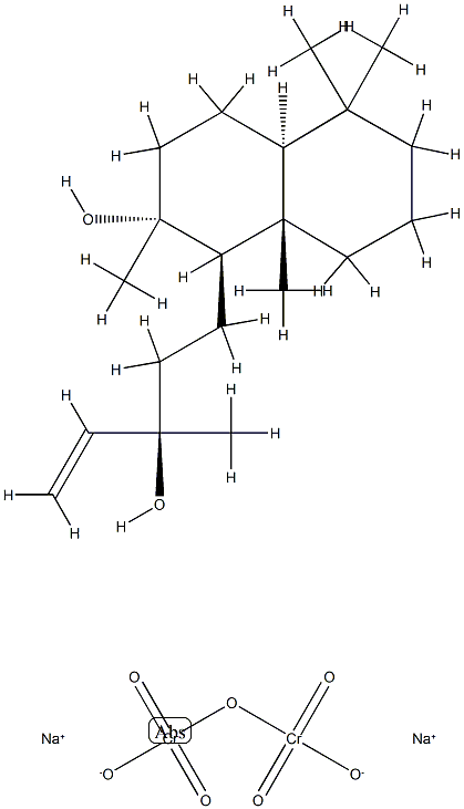 Chromic acid (H2Cr2O7), disodium salt, reaction products with [1R-[1alpha(R*),2beta,4abeta,8aalpha]]-alpha-ethenyldecahydro-2-hydroxy-alpha,2,5,5,8a-pentamethyl-1-naphthalenepropanol, hydrogenated Struktur