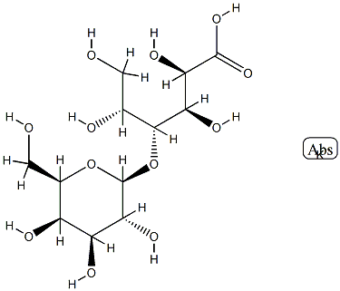 Potassium lactobionate Struktur