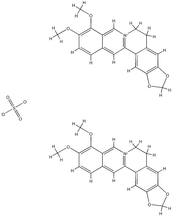 Berberine.sulfate.3H20 Struktur