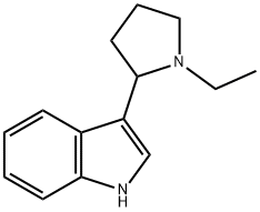 1H-Indole,3-(1-ethyl-2-pyrrolidinyl)-(9CI) Struktur