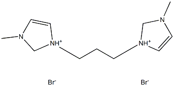 1H-Imidazolium, 1,1'-(1,3-propanediyl)bis[3-methyl-, dibromide Struktur