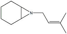 7-Azabicyclo[4.1.0]heptane,7-(3-methyl-2-butenyl)-(9CI) Struktur