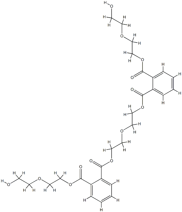 POLY(DI(ETHYLENE GLYCOL) PHTHALATE) Struktur