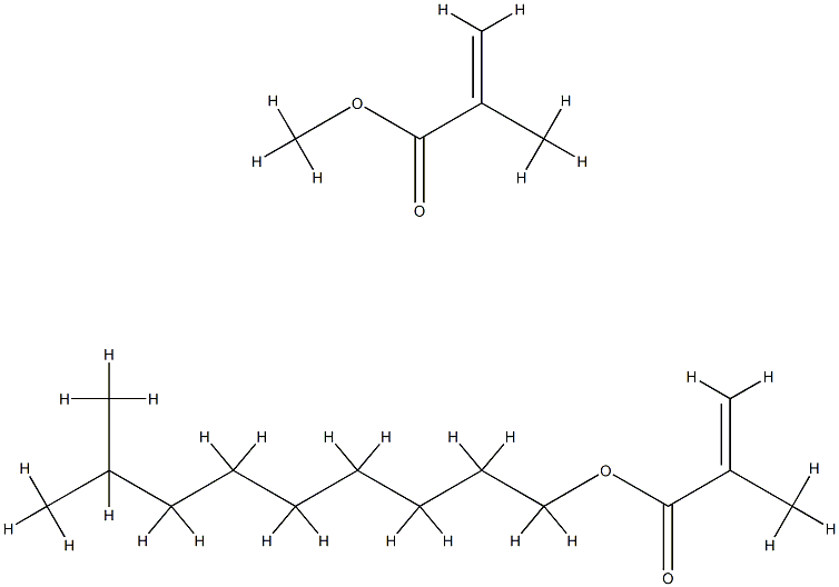 methyl methacrylate/ isodecyl methacrylate copolymer Struktur