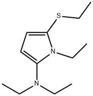 1H-Pyrrol-2-amine,N,N,1-triethyl-5-(ethylthio)-(9CI) Struktur