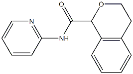 1H-2-Benzopyran-1-carboxamide,3,4-dihydro-N-2-pyridinyl-(9CI) Struktur