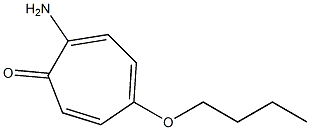 2,4,6-Cycloheptatrien-1-one,2-amino-5-butoxy-(9CI) Struktur