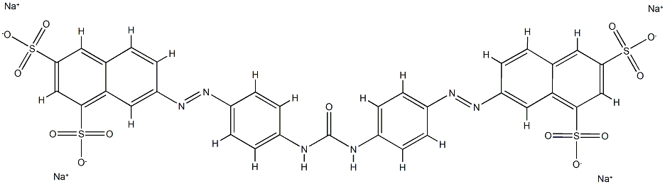 7,7'-[Carbonylbis(imino-4,1-phenyleneazo)]bis(1,3-naphthalenedisulfonic acid disodium) salt Struktur