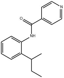 4-Pyridinecarboxamide,N-[2-(1-methylpropyl)phenyl]-(9CI) Struktur