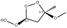 Hydroperoxide, (3R,5S)-5-methoxy-5-methyl-1,2-dioxolan-3-yl, rel- (9CI) Struktur