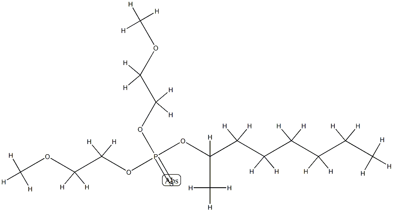 bis(2-methoxyethoxy)-octan-2-yloxy-sulfanylidene-phosphorane Struktur