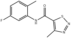 1,2,3-Thiadiazole-5-carboxamide,N-(5-fluoro-2-methylphenyl)-4-methyl-(9CI) Struktur