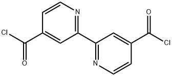 [2,2'-bipyridine]-4,4'-dicarbonyl dichloride Struktur