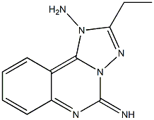 [1,2,4]Triazolo[1,5-c]quinazolin-1(5H)-amine,2-ethyl-5-imino-(9CI) Struktur