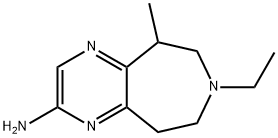 5H-Pyrazino[2,3-d]azepin-2-amine,7-ethyl-6,7,8,9-tetrahydro-5-methyl-(9CI) Struktur