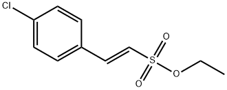 (E)-ethyl2-(4-chlorophenyl)ethenesulfonate Struktur