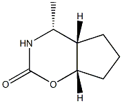 Cyclopent[e]-1,3-oxazin-2(3H)-one, hexahydro-4-methyl-, (4-alpha-,4a-ba-,7a-ba-)- (9CI) Struktur