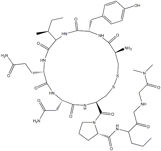 oxytocinoic acid dimethylamide Struktur