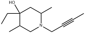 4-Piperidinol,1-(2-butynyl)-4-ethyl-2,5-dimethyl-(9CI) Struktur